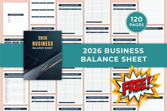 Download 2026 Business Balance Sheet Canva KDP - Canva Collection