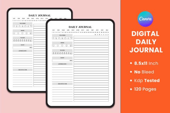 Download Digital Daily Journal Canva Interior - Canva Collection