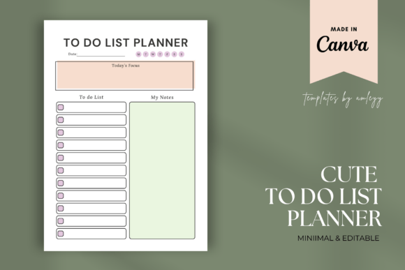 Download Cute to-Do List Planner Template – Canva - Canva Collection
