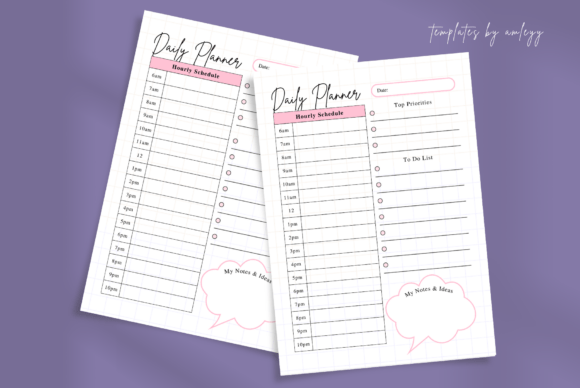 Download Cute Aesthetic Daily Planner Canva - Canva Collection