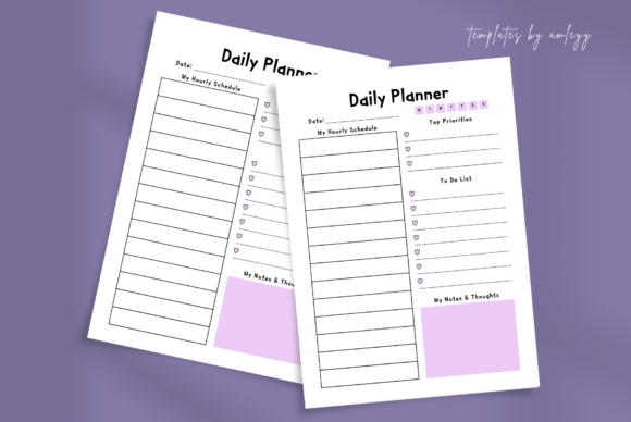 Download Aesthetic Daily Planner Template Canva - Canva Collection