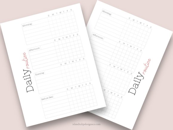 Download Daily Routine Canva Planner Template - Canva Collection