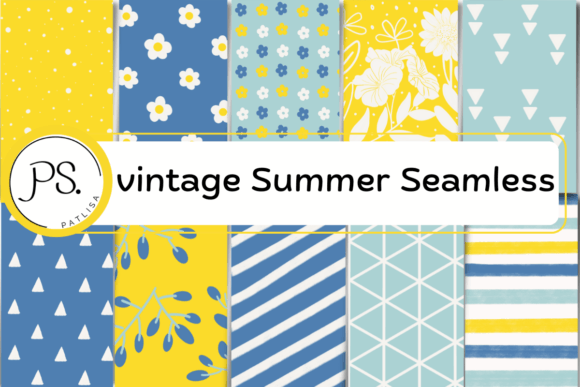 Download Boho Vintage Summer Seamless Patterns - Patterns Collection