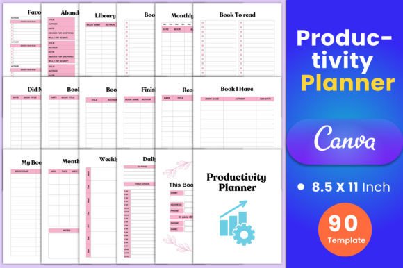 Download Productivity Planner Canva Interior - Canva Collection