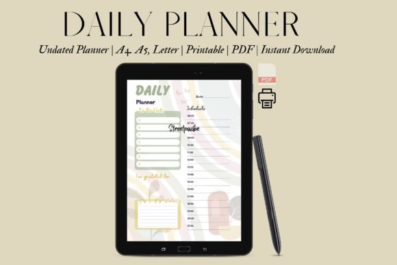Download Boho Pastel Cute Digital Daily Planner - Digital daily planner Collection