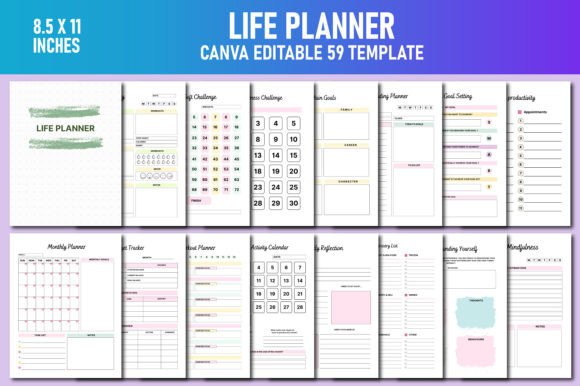 Download Life Planner Canva KDP - Canva Collection