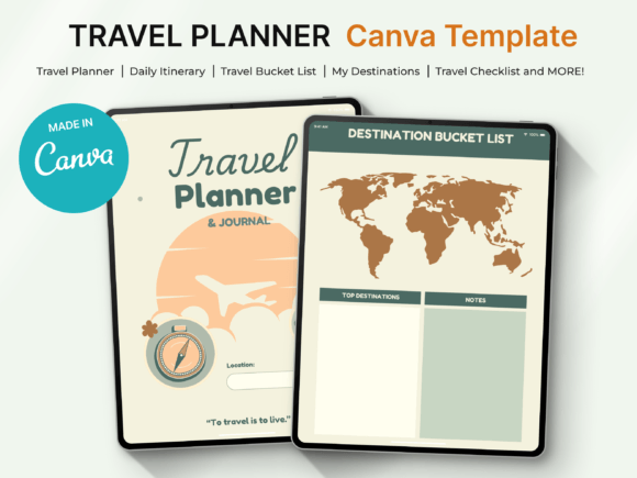 Download Travel Planner Canva Template - Canva Collection