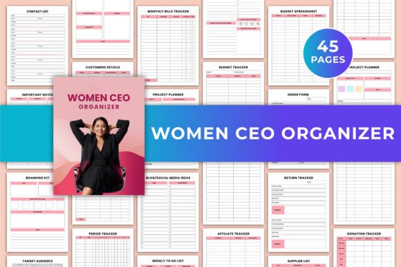 Download Women CEO Organize Canva KDP Interiors - Canva Collection