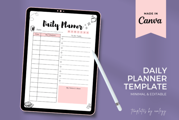 Download Digital Daily Planner Template | Canva - Canva Collection