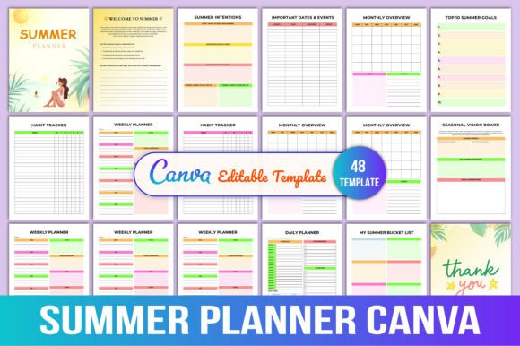 Download 🌞 Summer Planner Canva - Canva Collection