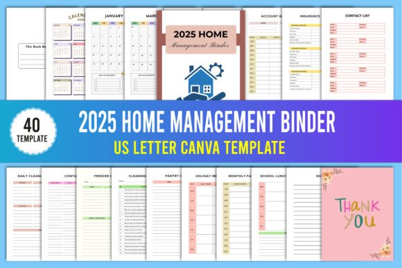 Download 2025 Home Management Binder Canva - Canva Collection