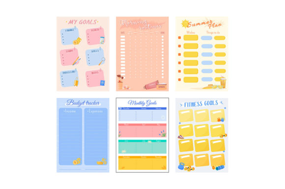 Download My Goals Creative Planner Page Set - Premium Resources