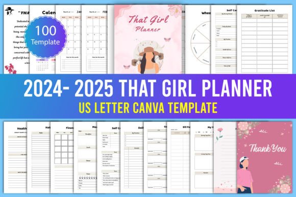 Download 2024-2025 That Girl Planner Canva - Canva Collection