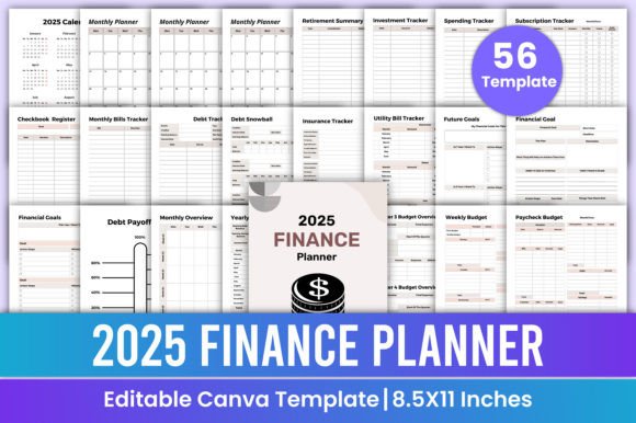Download 2025 Finance Planner Canva Template - Canva Collection