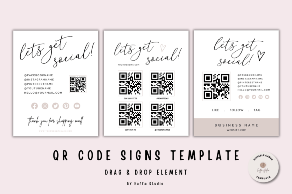 Download Canva QR Code Sign Printable Template - Canva Collection