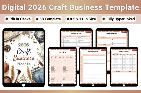 Download Digital 2026 Craft Business Template - Craft business Collection