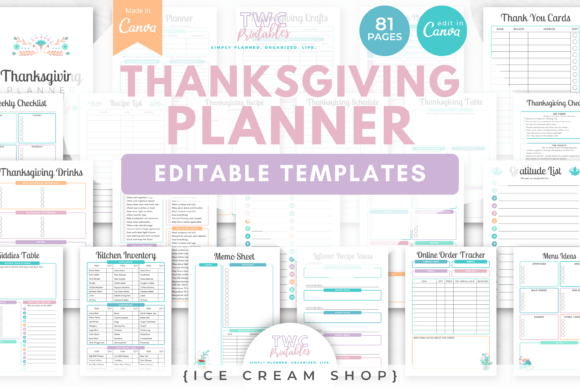 Download Thanksgiving Planner Canva Templates 9 - Canva Collection