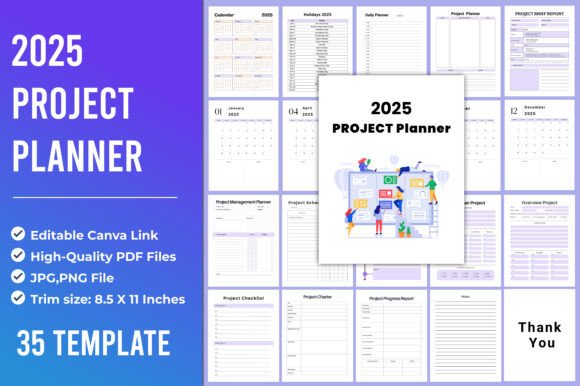 Download 2025 Project Planner Canva Template - Canva Collection