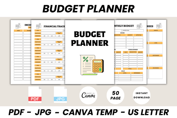 Download Budget Planner Canva Template - Canva Collection