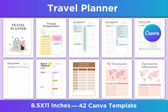 Download Travel Planner Canva Interior - Canva Collection