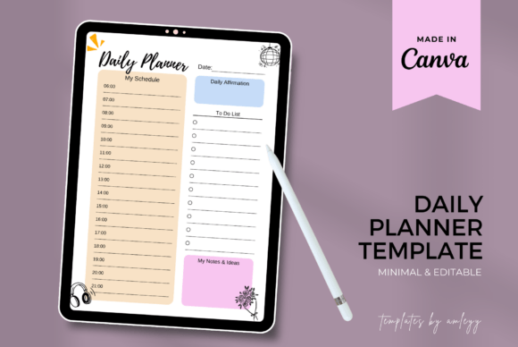 Download Free Cute Daily Planner Template | Canva - Canva Collection
