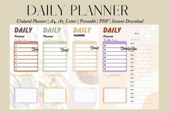 Download Boho Pastel Cute Digital Daily Planner - Digital daily planner Collection