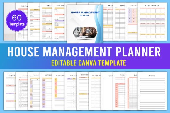 Download House Management Planner Canva - Canva Collection