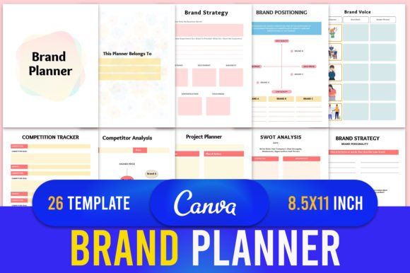 Download Brand Planner Canva Template KDP - Canva Collection