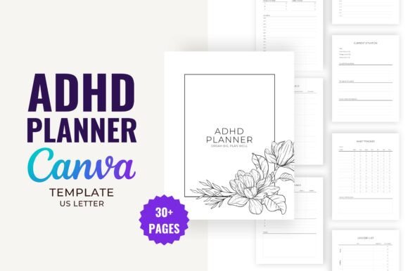 Download ADHD Planner | Editable Canva Template - Canva Collection