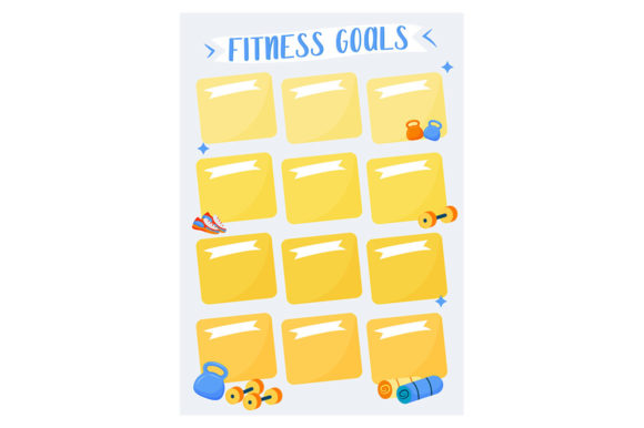 Download Fitness Goals Creative Planner Page - Premium Resources