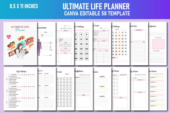 Download Ultimate Life Planner Canva KDP - Canva Collection