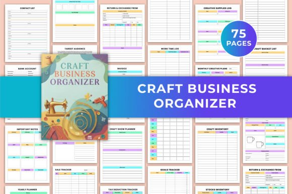 Download Craft Business Organizer Canva KDP - Canva Collection