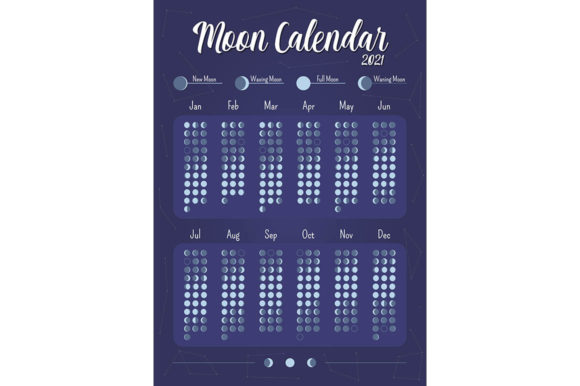 Download Moon Calendar Creative Planner Page - Premium Bundle