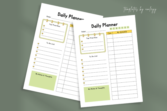 Download Cute Daily Planner Template Canva Kawaii - Canva Collection